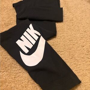 Nike Black Leggings with Iconic Swoosh
